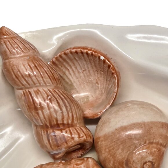 Vtg 1976 Fitz & Floyd FF Soap Dish Ocean Coquille Seashell Clam Scallop Shell - Picture 3 of 6